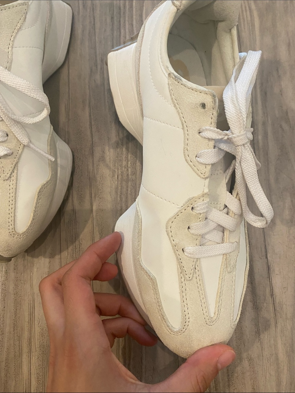 Neutral Cream Women's Trainer Sneakers - Stylish Everyday Comfort - Picture 16 of 17